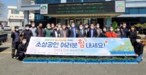 천안 직산농협, 꽃 모종 1만개 나눔…희망 전해요