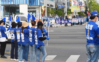 [포토뉴스]6·1 지방선거 공식 선거운동 시작…13일간 열전 돌입