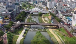 대전 도심 관통 대전천, 3500억짜리 명품하천 변모
