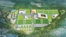 천안시 축구종합센터 건립사업 속도…공정률 25%