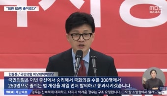 더민주전국혁신회의, 의원 정수 축소 공약 한동훈 비판