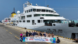목포해양대 세계로호 당진항 기항…중학생 체험