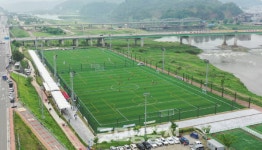 공주시, 쌍신종합체육공원 축구장 준공...연중 사용 가능