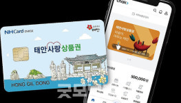 모바일 태안사랑상품권 캐시백 5%→20% 확대