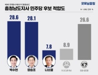[여론조사] 충남지사 가상대결...민주당 후보들, 김태흠 지사에 앞서