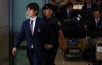 대표팀 귀국,홍명보 감독 
