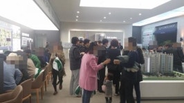 [현장르포] 눈꽃 내린 천안 불당 푸르지오 견본주택 가보니