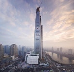 롯데월드타워 vs 류경호텔…BBC 남북 마천루 경쟁