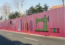 서울역고가 공사장 가림벽, 예술작품으로 변신