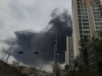 인천 서구 화학단지서 큰 불