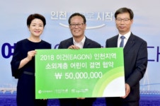 인천시와 이건산업 소외계층 어린이 후원사업 협약