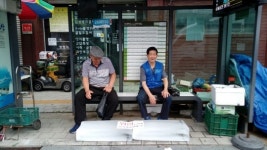 군산시,승강장 및 전통시장 36개소에 얼음비치 시민들 호응 커