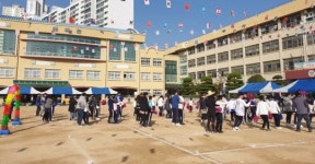 한수원 인재개발원, 부산배화학교 가을운동회 지원