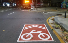 서울시, 자전거 도로 눈에 확 띄게 표시··· 시인성 개선 사업