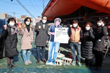 정장선 평택시장, 설맞이 전통시장 상인 격려