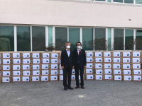 박노일 재경송동면향우회장, 라면 300박스 기부