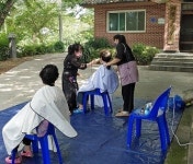 담양 창평면 자원봉사회, 독거노인 미용봉사활동 펼쳐