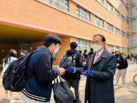 수원 망포중, 전교생 대상 등교맞이 행사
