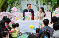 유정복 인천시장, 어린이 날 맞아 직장어린이집 찾아