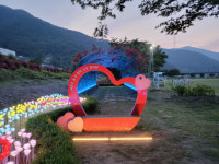 밀양시, 상동 체육공원 LED 장미 및 경관조명 설치