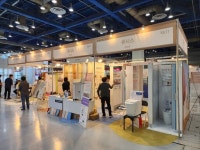 큐시스, 건축산업대전서 안심 안전 화장실 칸막이등 선봬