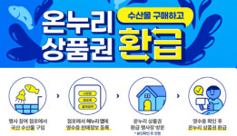 김장 굴 등 수산물 환급 전국 53→90개 시장 확대