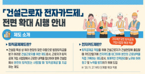 건설근로자 권익 보호 전자카드제 전면 확대