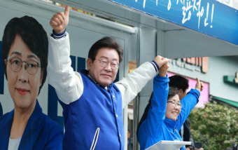이재명, 부산 중구·영도구 지원유세…