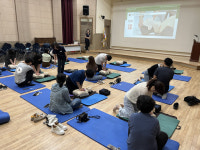 영양교육지원청, 교직원 심폐소생술 등 응급처치교육 실시