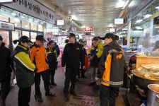 고양소방서, 설 명절 대비 원당전통시장 현장안전지도 실시