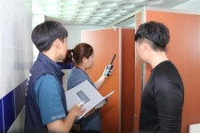 구미경찰서, 공중화장실 비상벨·경보기 점검
