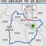 가야산 순환도로 903호선 미개설 구간 이달 착공