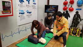 청통휴게소, 소방안전체험센터 체험 실시