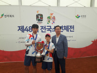 봉화중 정구부 정승윤·곽겸, 정구장 없어도 전국 제패