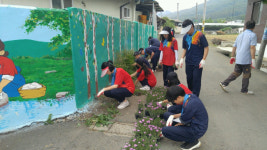 경산시 보건소, 치매보듬마을 꽃길 조성·화분 만들기 관심