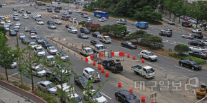 대구 수성구 범어네거리~동대구역네거리,  노후 상수도관 정비공사, 교통 체증 유발