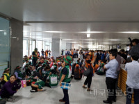 톨게이트요금  수납원, 김천 한국도로공사 본사 점거 10일까지 이어져