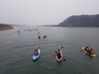 상주보에서 2019 동계 낙동강 카약 종주대회 및 해양레포츠 활성화 워크숍 열려