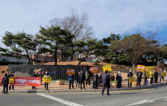 구미 원평주공 재건축 공사로 인근 주민 보행로 막혀 불편 호소