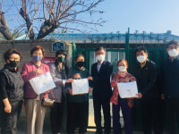 경산시노인종합복지관, 경로당 식료품 꾸러미 전달