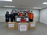 대구 동부소방서·한국가스공사, 신천4동에 겨울나기 후원물품 기탁