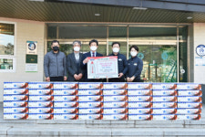 대구경북능금조합, 청송의료진에 사과 50박스 전달
