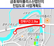 대구 금호워터폴리스 진입도로 확정…왕복 4차선, 교량 5개소 조성된다