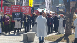 영양군 일월면 문암리 주민, 변전소 설치 반대 집회