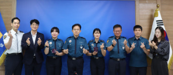 청송경찰서 신임경찰관 청렴도장 전달