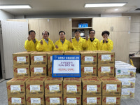 대구 동구 신암4동 민간사회안전망위원회, 경로당 5개소 돌며 라면 등 성품 전달
