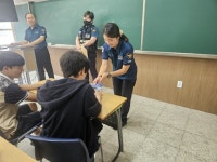 대구 달성군 화원파출소,학교로 찾아가는 자전거 절도 예방 홍보