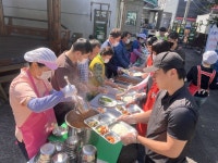 경산시노인종합복지관, 남산면 남곡리 경로당에 사랑의 밥차 운영