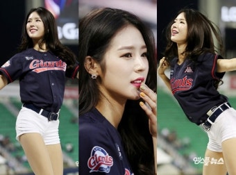 '설현 뺨치는' 롯데 치어리더 박기량의 '빙글뱅글'