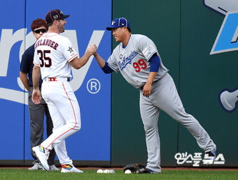 [MLB 올스타전] '별중의 별' 류현진, 1이닝 무실점 위력투